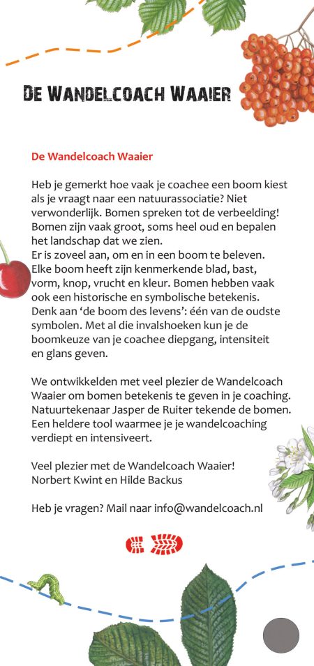 De wandelcoach waaier 1e bladzijde